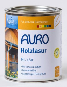 AURO Holzlasur farbig und farblos Nr 160